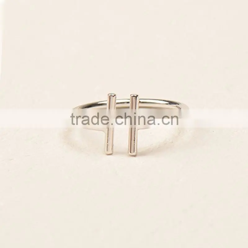 Fashion Women Engagement Jewelry silver Plating Female Finger Rings