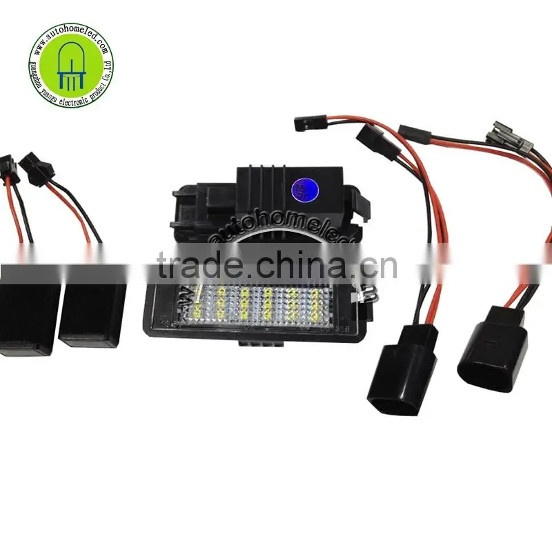 LED License Plate Light Assemblies For A1 A6 A7 Q5 TT Volkswagen VW Jetta Passat Touareg Touran E8 Mark
