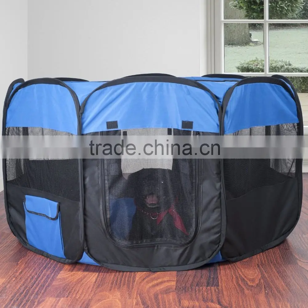 Pet Pop-Up Playpen Deluxe with Canvas Carrying Bag