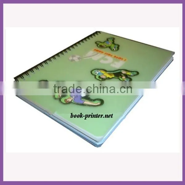 Custom personalized pp cover spiral notebook printing