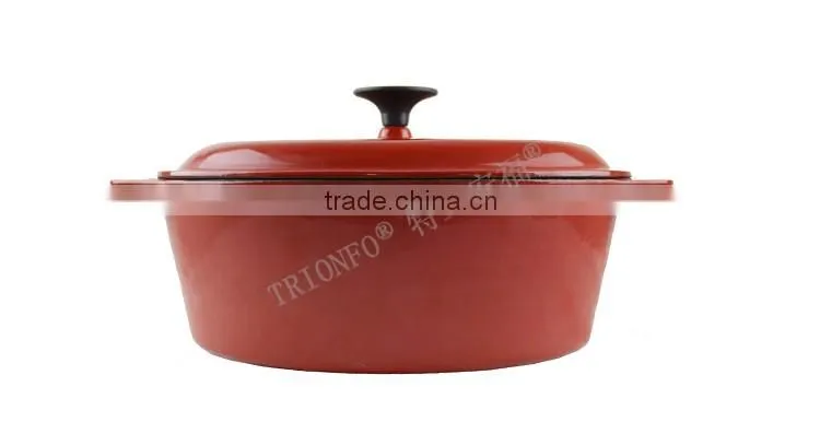 Color enamel coating cast iron pot