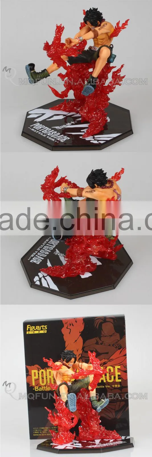 MINI QUTE 13 cm pirate Japanese anime one piece action figure battle Portgas D Ace brinquedos boys in box NO.MQ 092