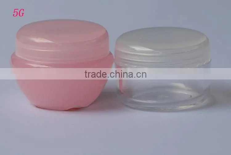 PS & PP High-Quality Pocket-Carrying Mini Capacity Cream Jar for Face-Care Lotion Sample Using Mini Jar Bottle with Screw Lid
