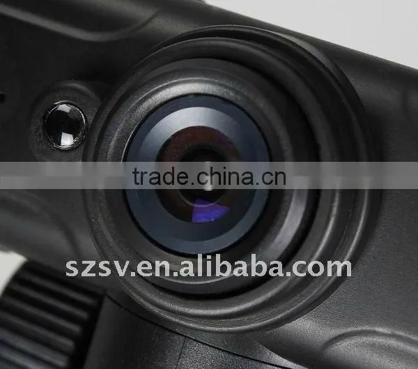 HD vehicle video recorder with laser positioning