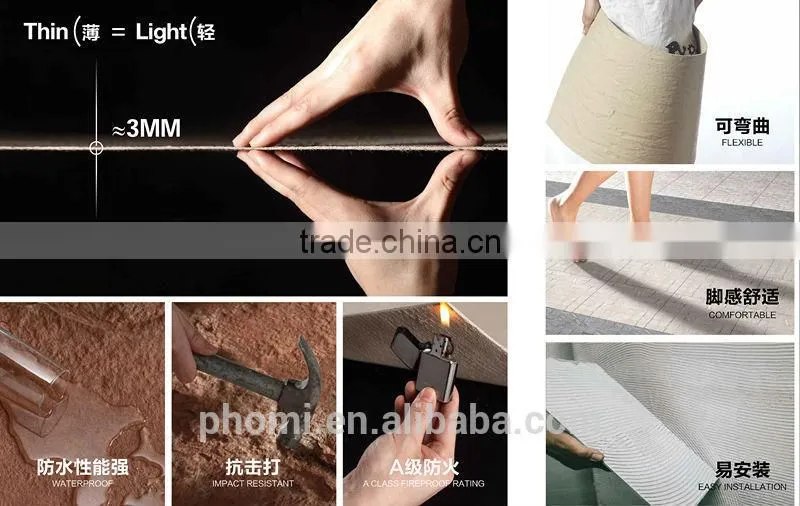 Flexible clay interior and exterior decorative Artificial stone