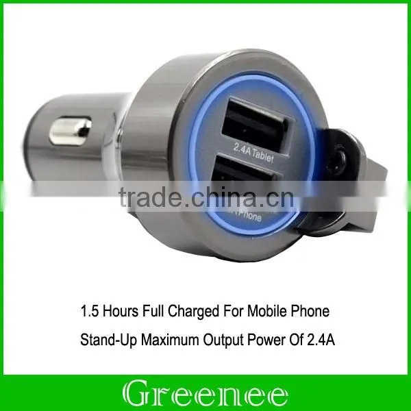 Newest Multifunction Car Charger Dual USB Tungsten Steel Safe Hammers for iPhone 6 6S Plus and Smartphones