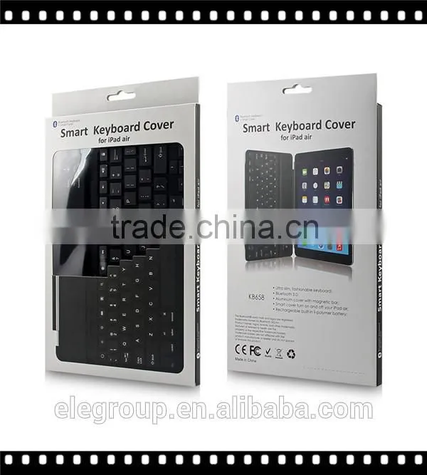 Mini wireless bluetooth 3.0 keyboard for ipad air KB658 Aluminum cover