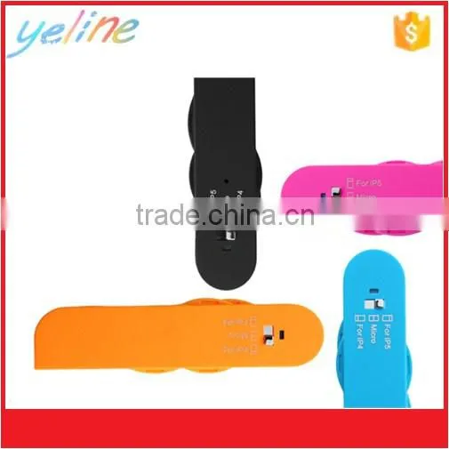 Hottest selling colorful knife style data cable for mobile phone