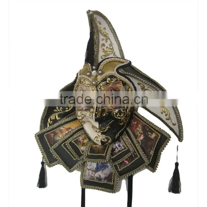 Handmade Luxury Jester Venice Italian Carnival Masks Paper Mache