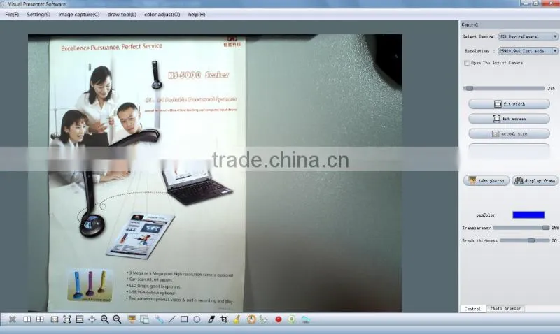 Education industry desktop classroom visualizer HS-7320A portable document camera cheap price