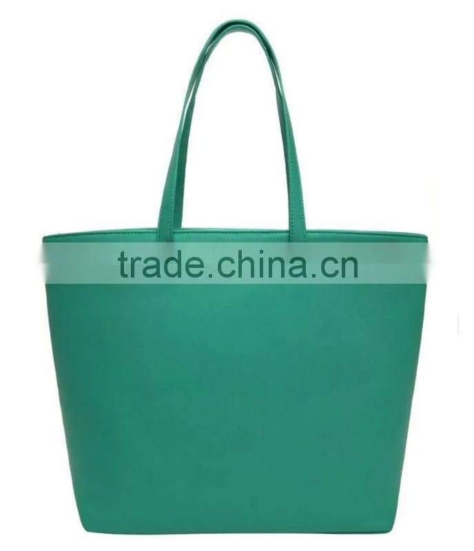 2016 Promotional fashionable wholesale custom printed leather bag shops