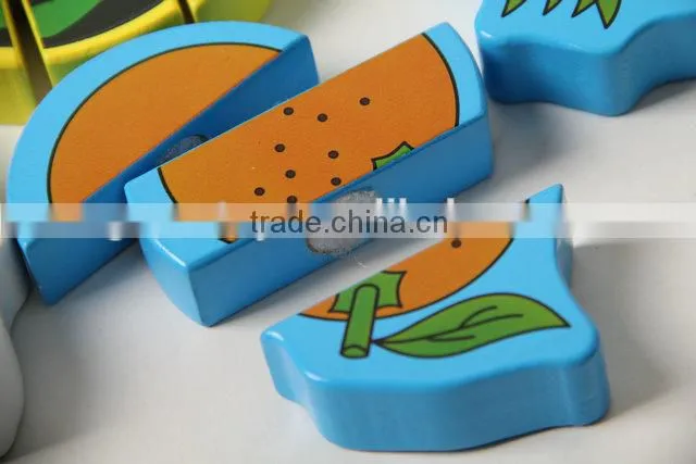 Kids wooden cutting fruit toy