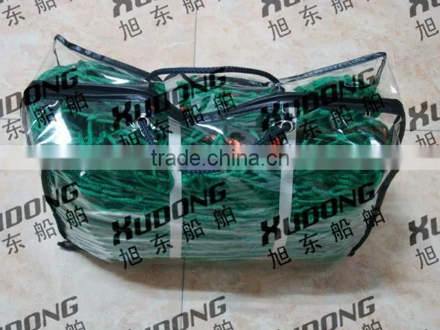PP green knotless trailer cargo net