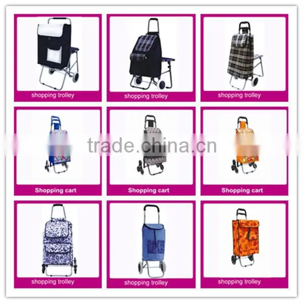 Foldable serving trolley