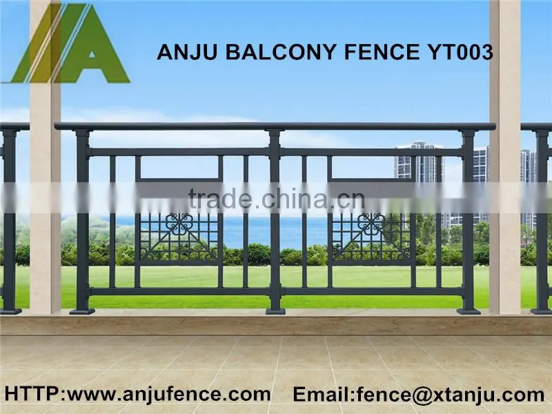Free sample galvanized steel pipe balcony railing