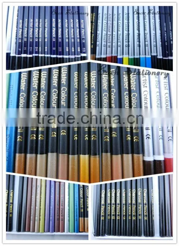 7inch HB black triangle pencil in triangle box 12pcs/box