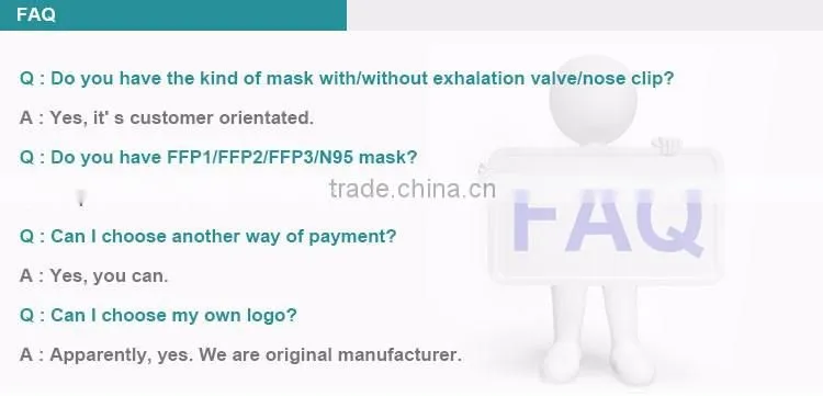 CE Certificate disposable face mask/gas mask