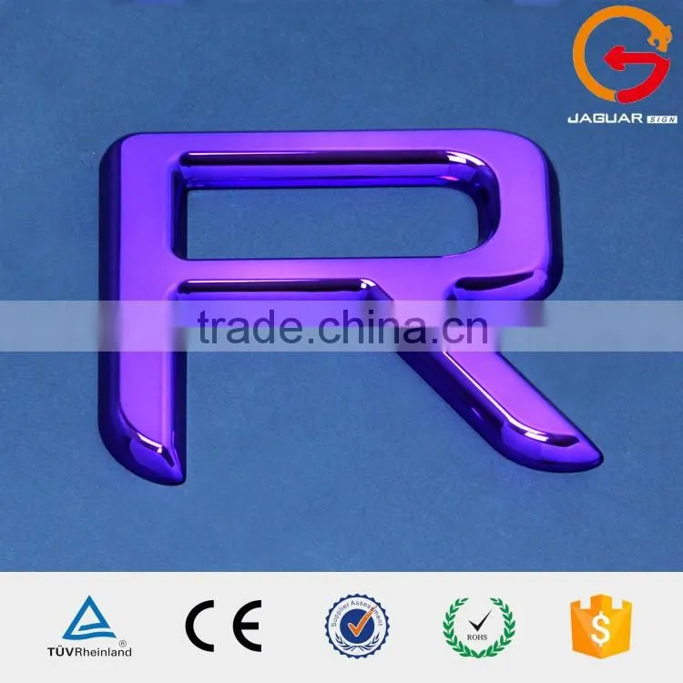 factory supply custom made polished mirror acrylic silver letter sign Sichuan