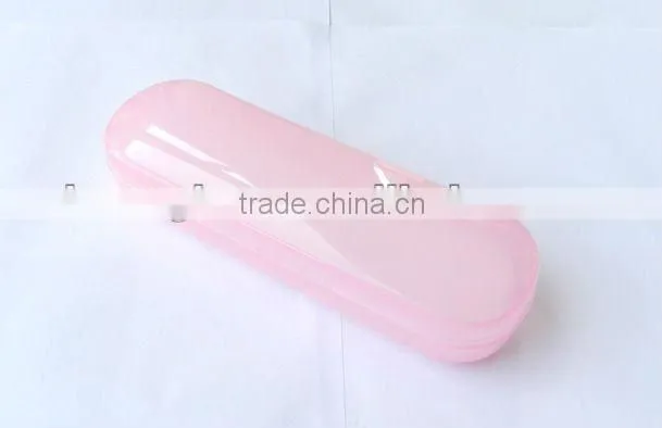 Pink Plastic Eyegwear cases, available for customized logo
