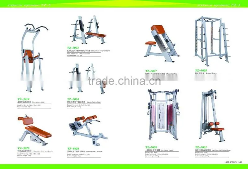 best selling fitness manchine TZ-5031 Dual-Pulley Lat Pulldown Tower