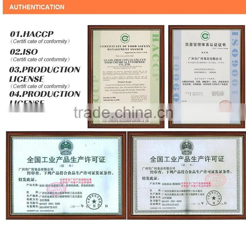 Mango Flavour Powder for Bubble Tea, Milk Tea Powder, Taiwan Bubble Tea Supplier