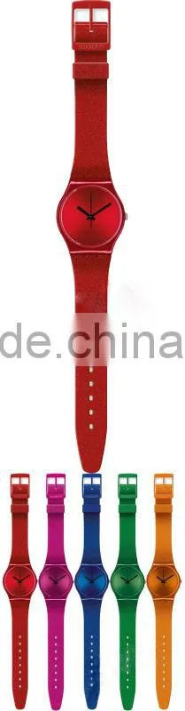 The neon color with rubber band hot sales caswstch series watch