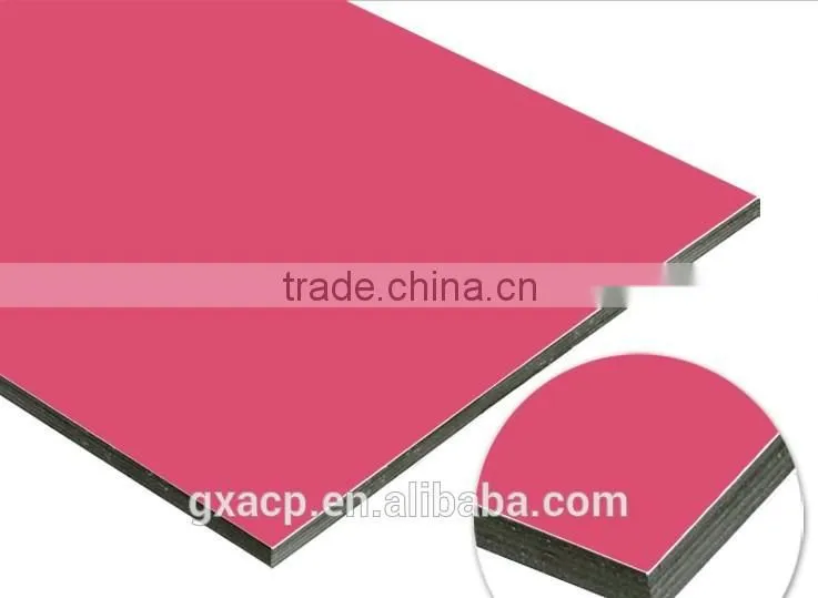 4*0.06*0.06mm broken PE aluminum plastic composite panel decorative material
