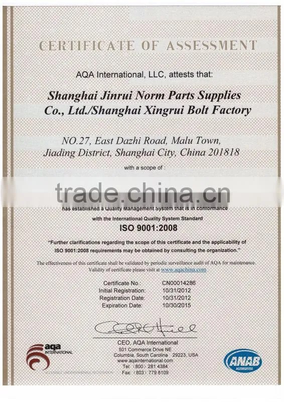 hex flange wood screw black zinc salt spray test 48hours