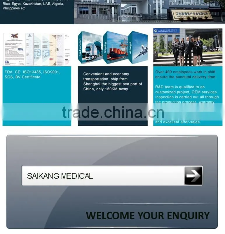 ISO9001&13485 Certification Durable Multifunctional Manual Care Bed