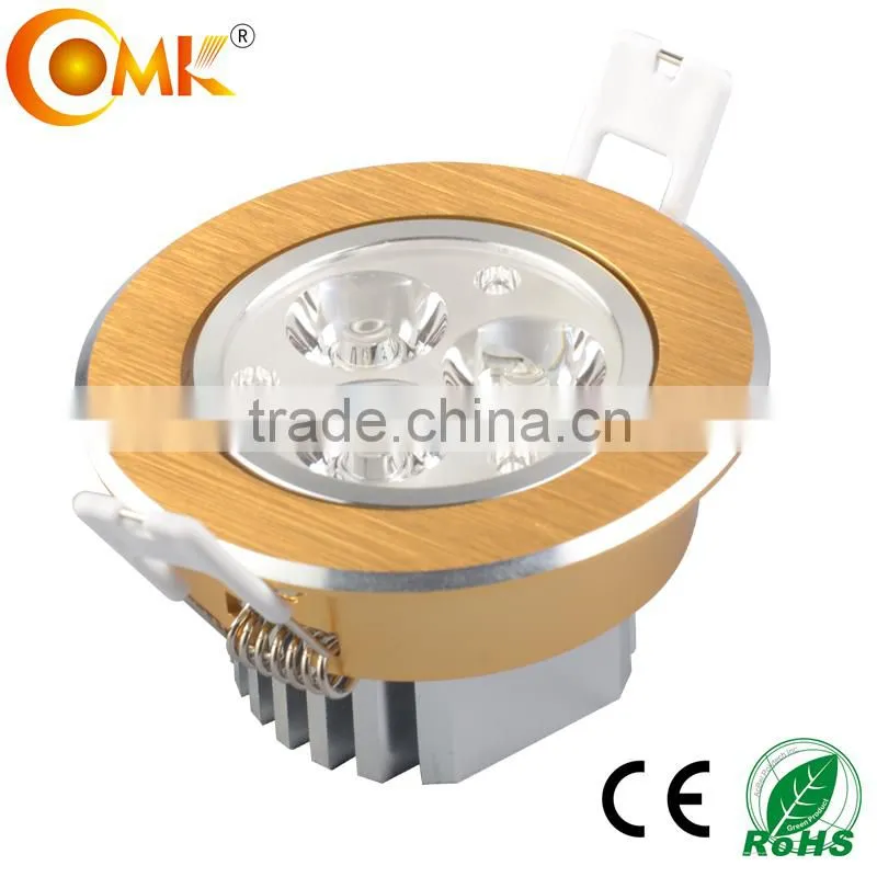 Pure Aluminum led ceiling light 220 volt 1w 9w bridgelux adjustable ceiling lamps living room
