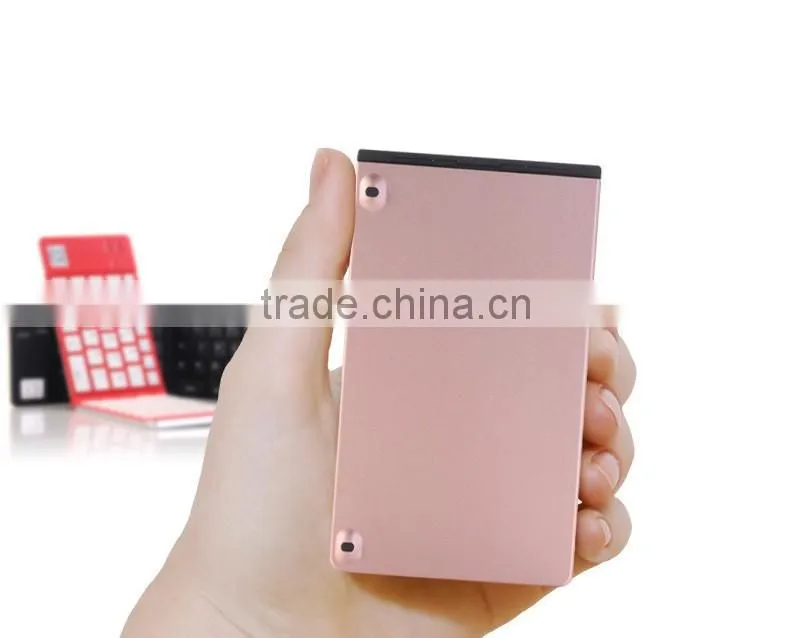 Universal Foldable Bluetooth Keyboard Slim Wireless Keyboard Compatible with Bluetooth-Enabled Tablet Devices & Smartphones