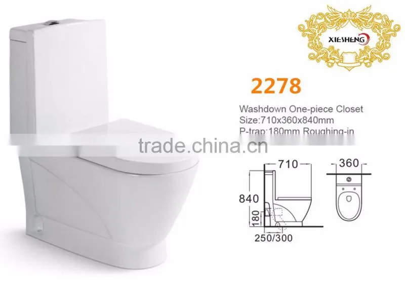 ceramic toilet washdown one piece toilet Toilet bowl