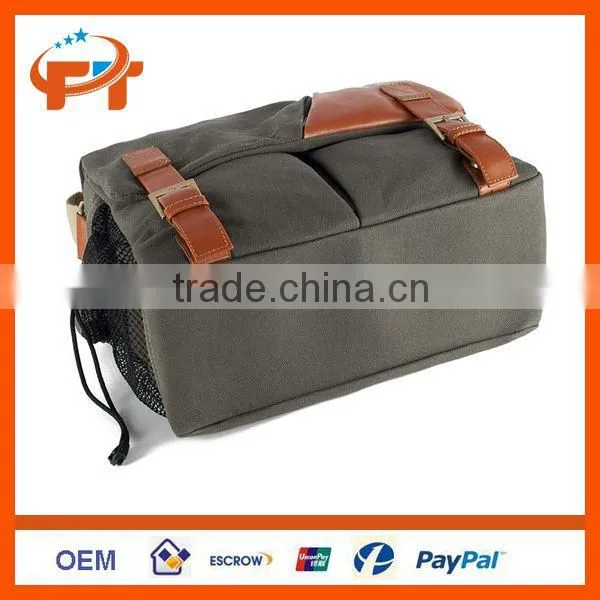 Canvas Shoulder Messenger Travel DSLR Camera bag for Canon