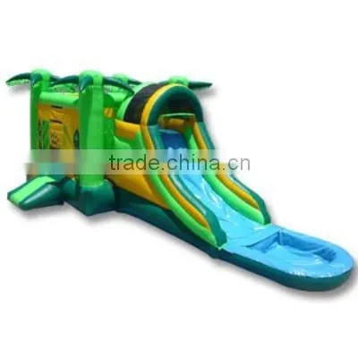 commercial jungle inflatable bouncer slide for sale