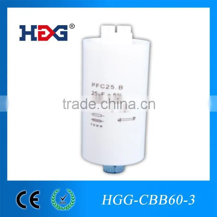 CBB60 250V/450V lighting capacitor in different capacity, good quality, long lifetime guarantee