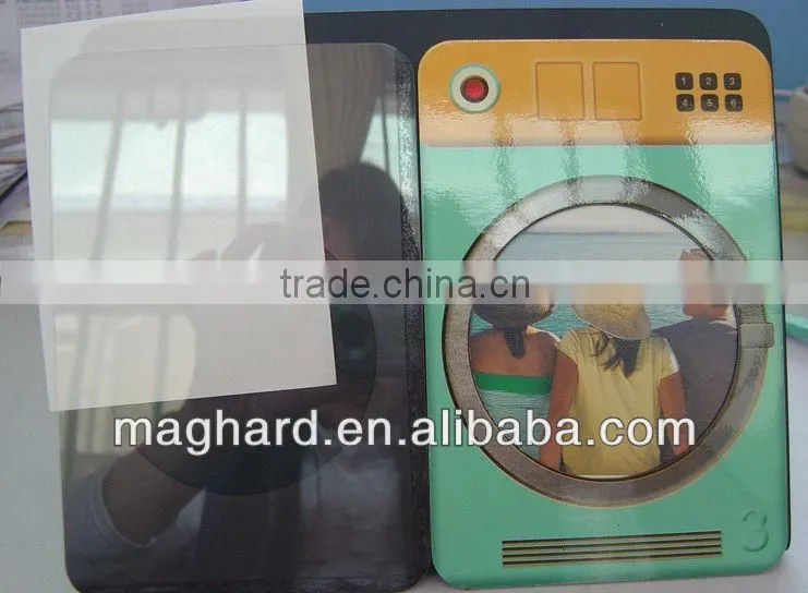 Material: Flexible Magnet + artpaper , 4 colors offset printing Cutting: k