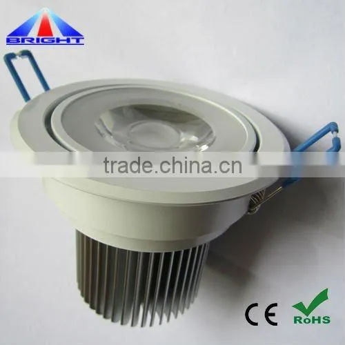LED COB Ceiling Light black shell color 7W dimmable