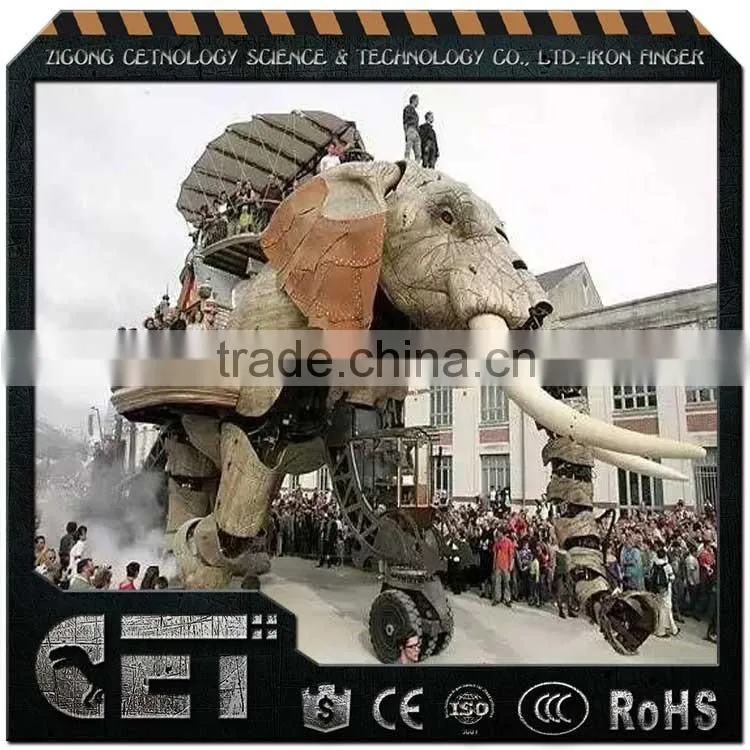 Cetnology- Big size 12m long mechanical elephant model