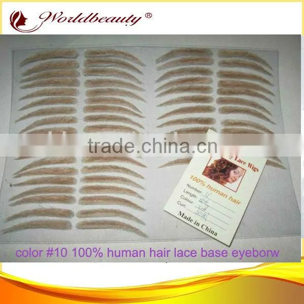 OEM different colours 100% human hair eyebrow wig