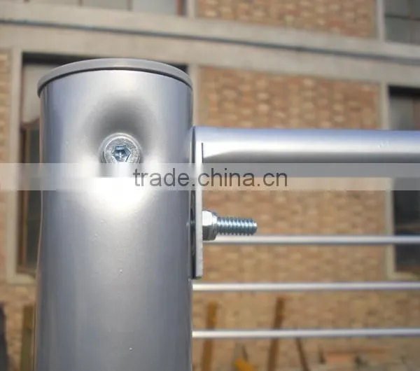 silver grey powder painting triple bunk bed metal tube