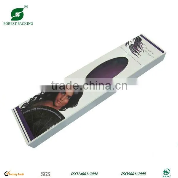 HAIR EXTENSION PACKING BOX WITH HANGING TAG