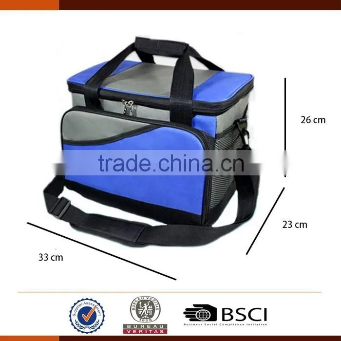 Insulated 600D Polyester PE Foam Cooler Bag Lunch Bag for Food