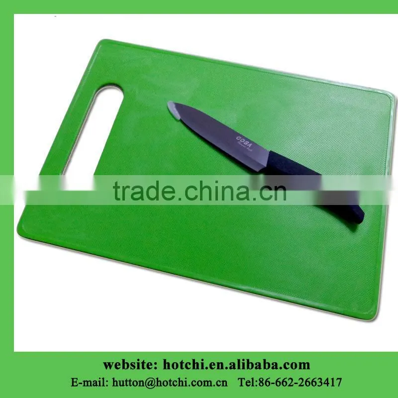 kitchen cutting board with 5" black ceramic knife