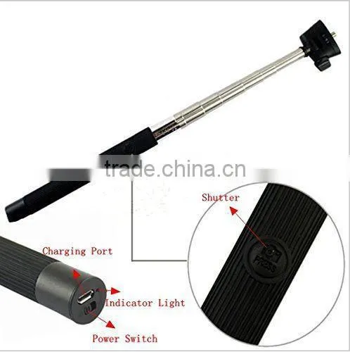 Bluetooth wireless monopod z07-6,Handheld selfie monopod for mobile phone,wireless mobile phone monopod with color box