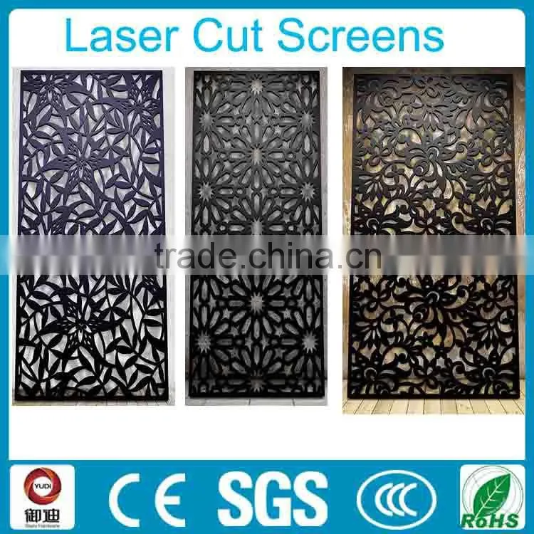 freestanding carbon iron laser cut hotel room dividers