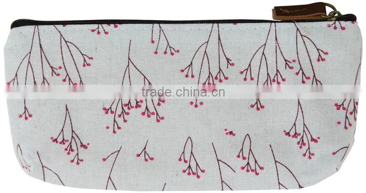 Countryside Flower Floral Cosmetic Makeup Bag Pouch