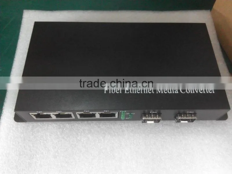 2SFP 4RJ45 Media Converter