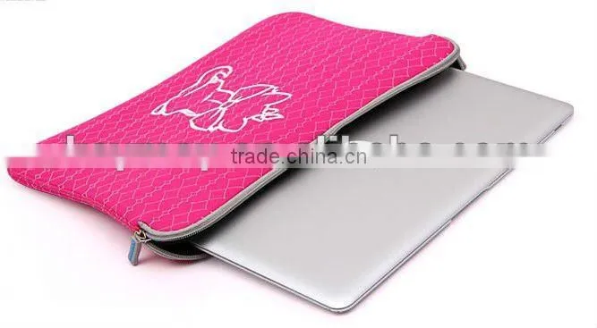Ladies Waterproof Neoprene polo hello kitty printed 12 inch laptop bags for girls