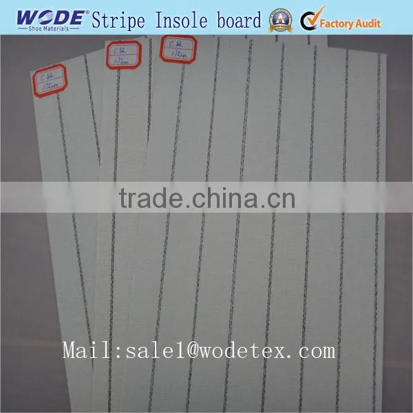 100% polyester breathable stripe insole board