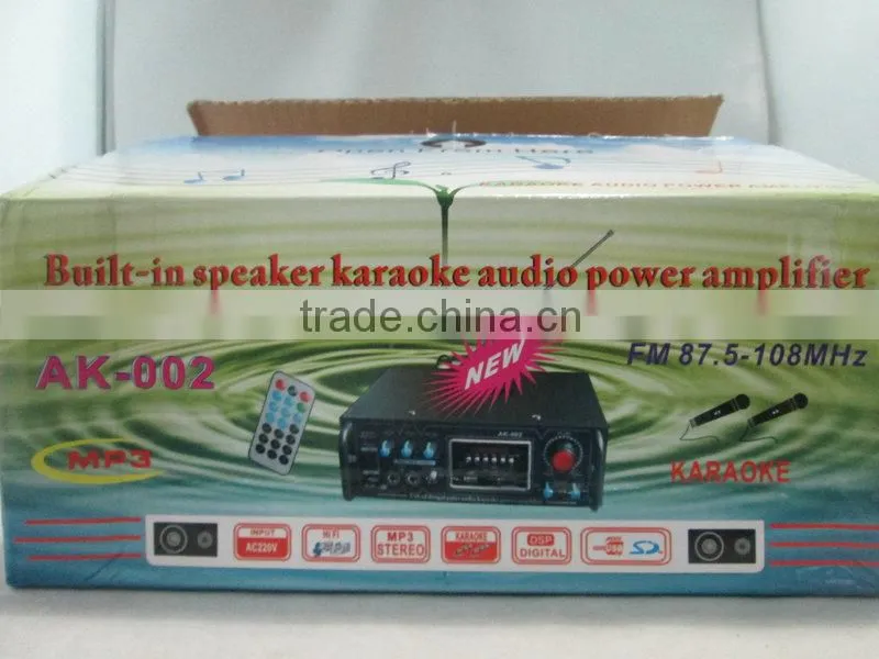 High quality audio amplifier AK-002 built-in speaker power amplifier